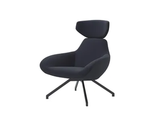 X 2BIG - Fabric armchair with steel base _ ALMA DESIGN